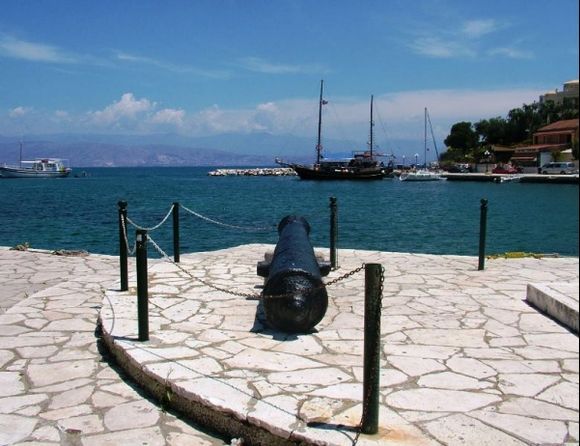 Corfu. The harbour of Sidari.