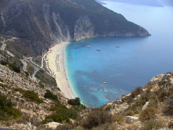 The spectacular Myrtos beach