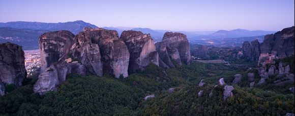 A new day begins at Meteora. (better to see the image in full size)