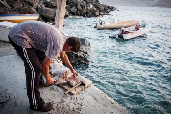 Santorini's fisherman