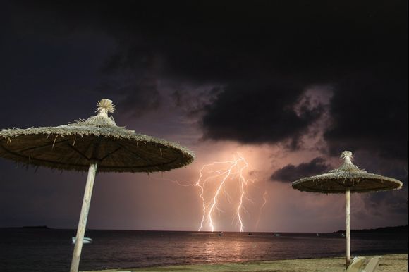 Storms by Issos beach