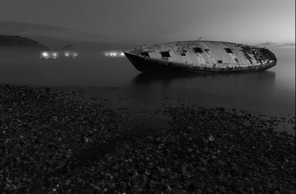 A deserted boat seen in a different light...