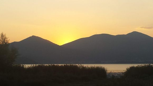 Kastoria Mountain Sunset