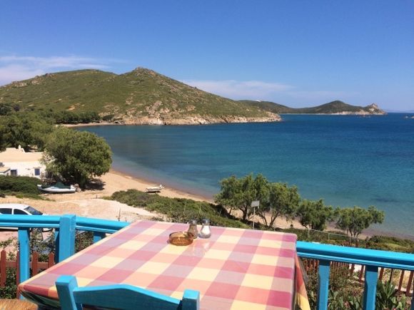 View from Taverna. Just opened when we were there 30 May 2015