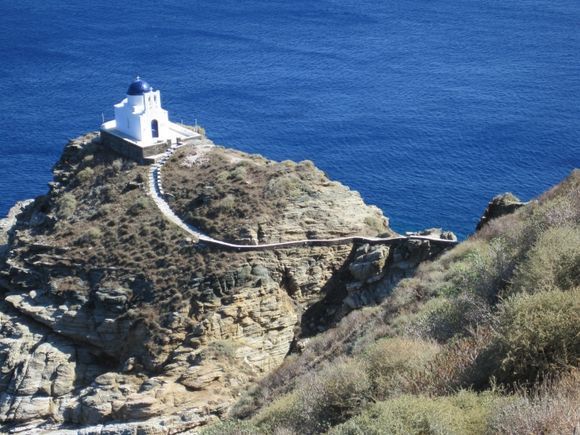 The Church of the 7 Martyrs at the village of Kastro, Sifnos