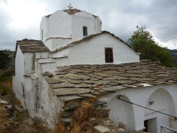 Classic architecture shows how the builders of this church knew their stuff on the island of Ikaria.