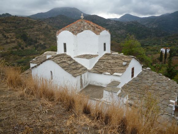 One of many beautiful and out-of-the-way churches in the rugged mountains of Ikaria