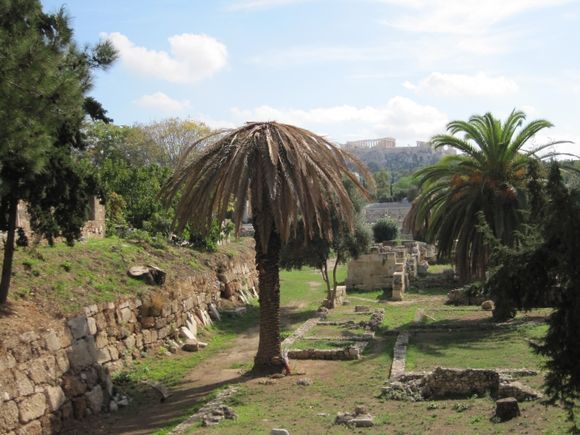 The Agora with the Acropolis in the background