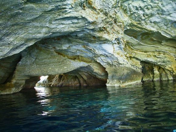 took a sailboat charter with some other folks to several sea caves along the coast. Beautiful!  We could take the dingy into several of them.  The water colors were magic playing in the light.