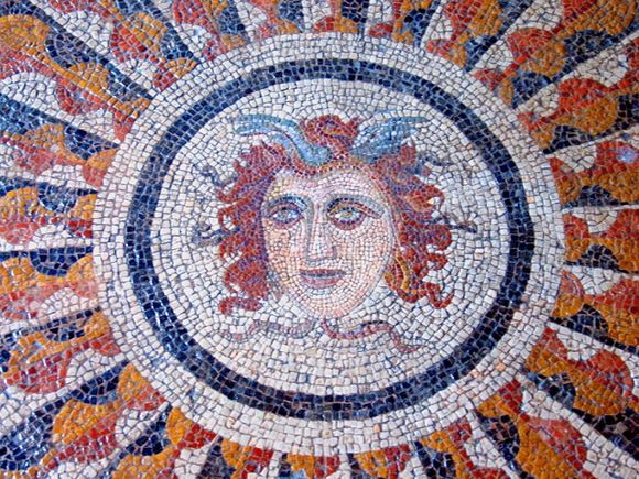 Medusa head mosaic
