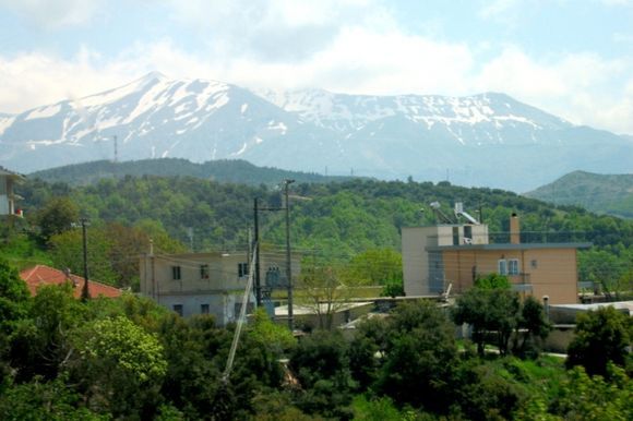 View of Pindos Mountains from Metsovo