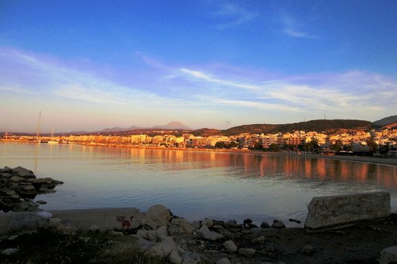 Sunset at Rethymno Waterfront