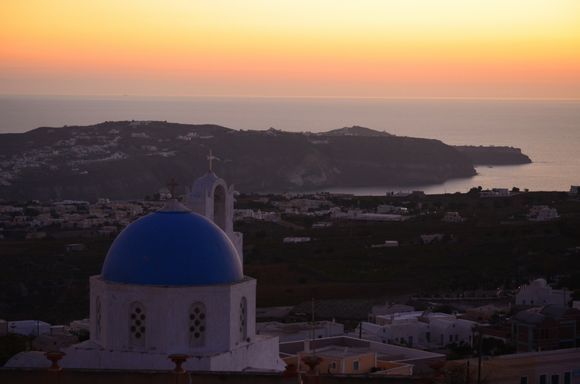Sunset view from Pyrgos