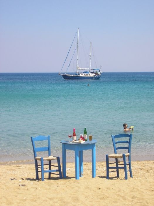 Table for 2 on the beach? Piso Livadi,Paros