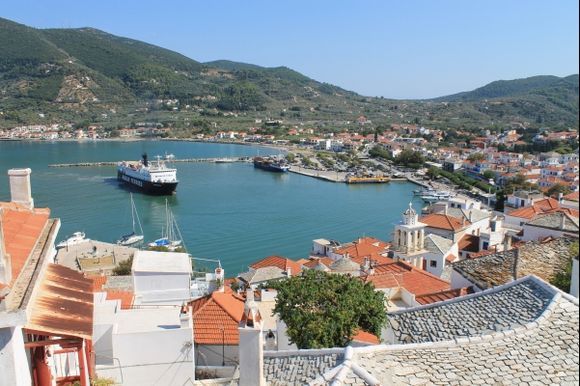Skopelos Town bay