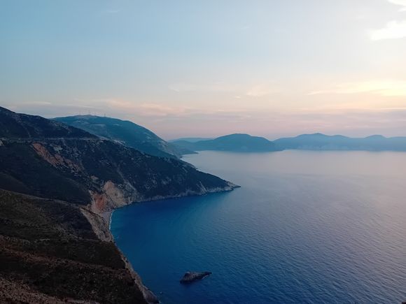 From Assos viewpoint, looking at south before sunset. 