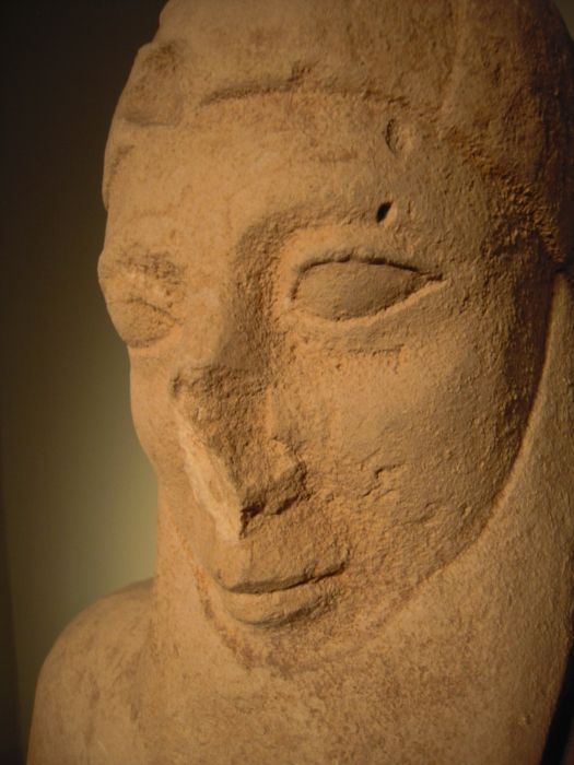 Cyclades museum,Athens. Man of Golgoi.