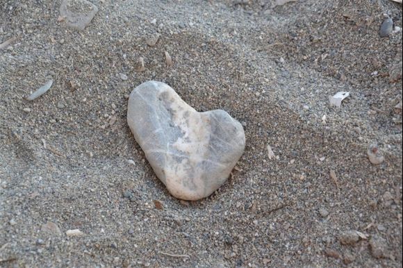 love agia galini..heart of stone found on agia galini beach