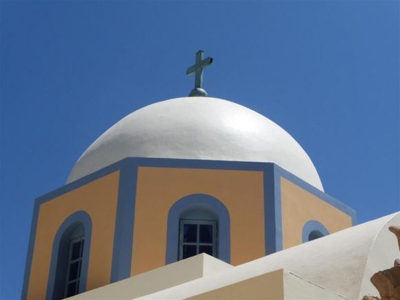 roof church in Fira