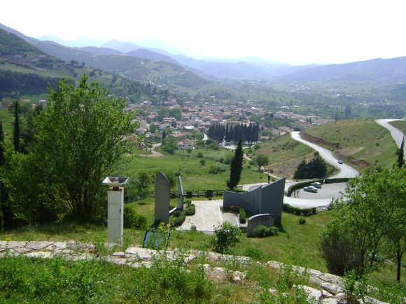 View of Kalavryta from the Holocaust Monument