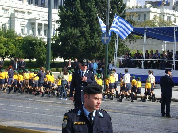 The parade of October 28 in Syntagma square