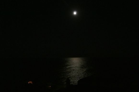 Only light from the moon ( Monemvasia)