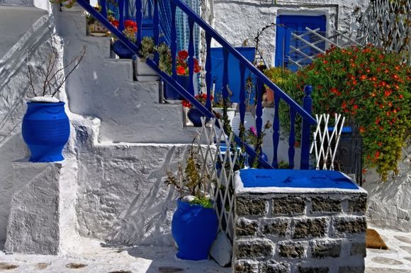 Blue and white , colours of Greece