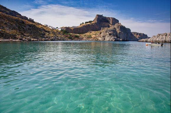 Agios Pavlos Bay. A place for swimming
