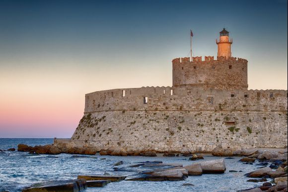 Fort St Nicholas at sunset time