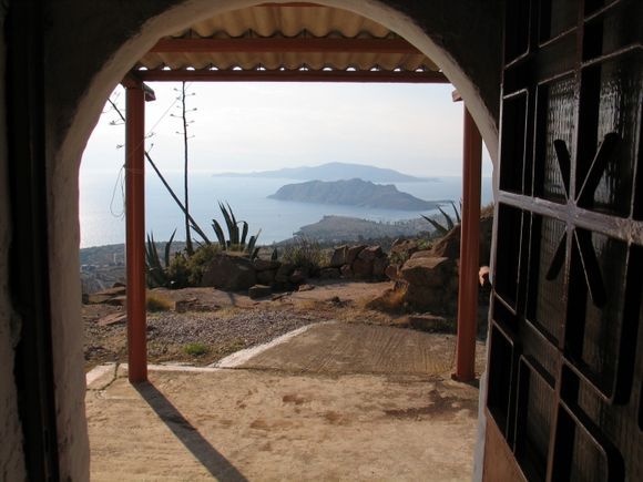 Picture taken from the top of Sfendouri, view towards Perdika, Moni island and Agistri island.