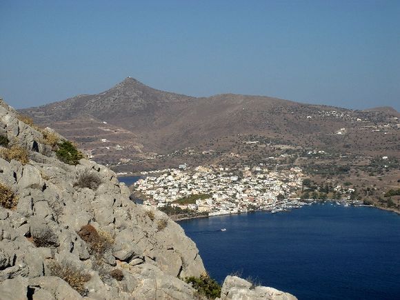View towards the village of Perdika taken from Moni island.