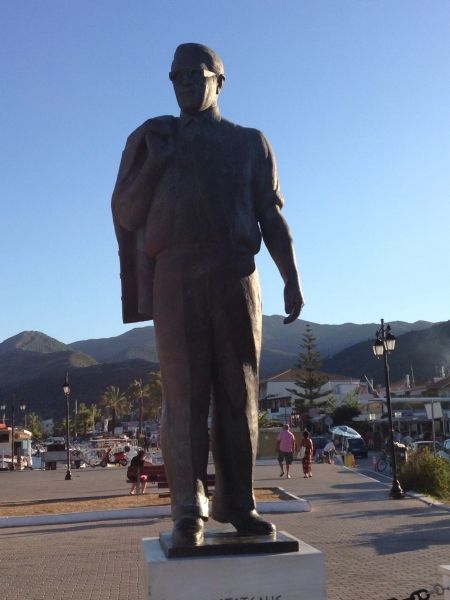 Statue of Onassis. Nidri