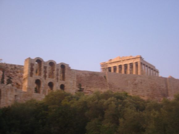 Acropolis at the end of the day