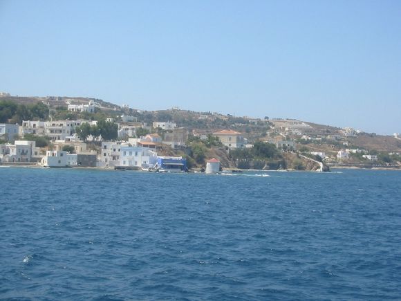 Agia Marina; the windmill on the sea