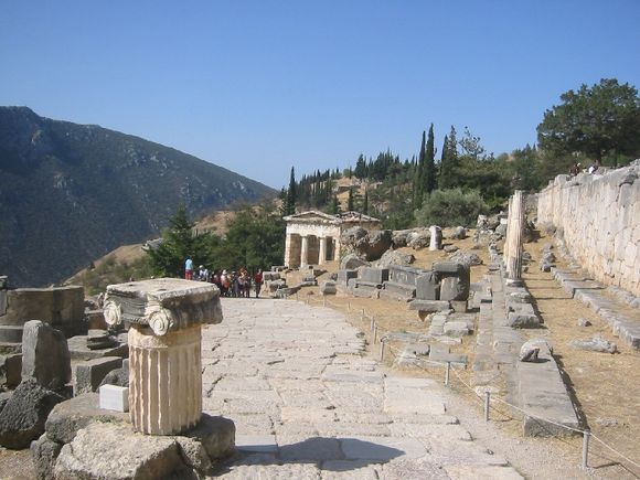 Walking through the ancient site