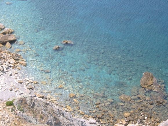 A beach under Kastro. View from the top