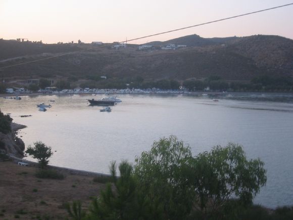 Grikos beach after sunset