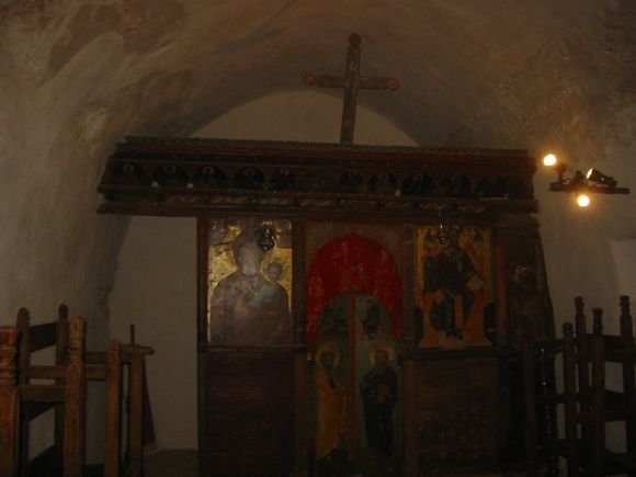 A private church inside one of the old houses