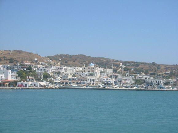 The church dominates the port