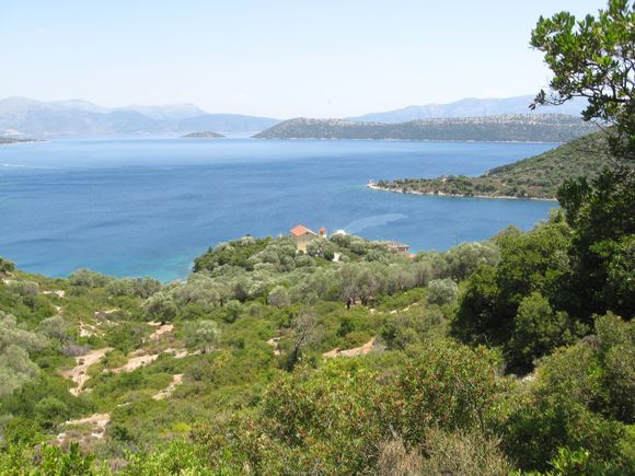 Green islands....Kalamos with a view to Kastos. This group of islands is called Tilevoides (Τηλεβόιδες).