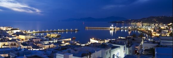 Busy Mykonos harbour