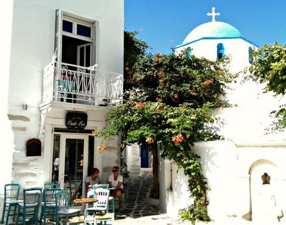 Memories of the charming Cyclades whisk me off to pretty squares, where floral canopies provide a respite from midday heat and cute cafes serve refreshing treats, before the intrigue of exploring continues.