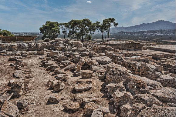 Minoan archeological puzzle in Phaestos