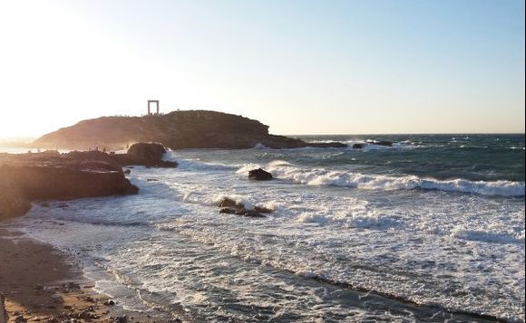 Portara in wind and waves
