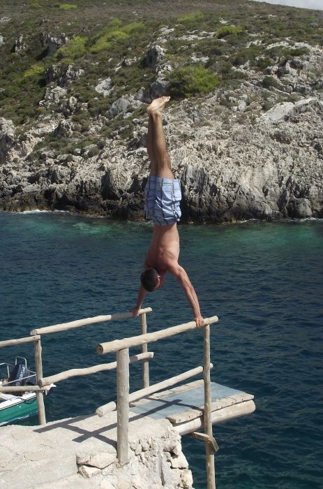 Handstand at Porto Roxa