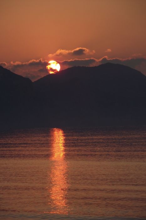 Sunrise at Laganas bay
