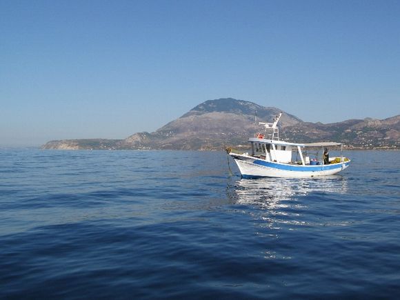 Fishing boat near Poros on Kefalonia