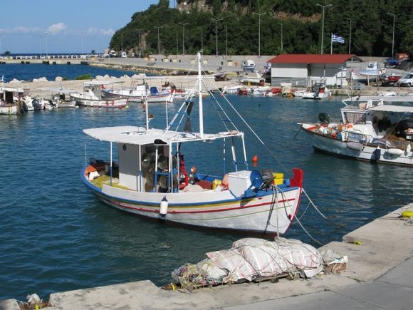 Fishing boat in Poros harbour