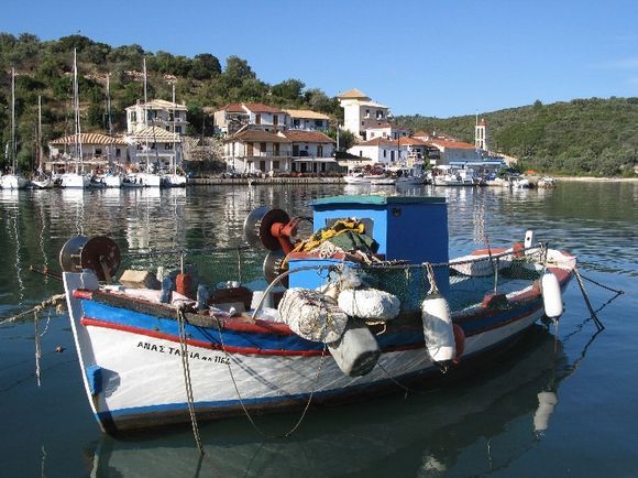 The harbour of Vathi (Meganisi)
