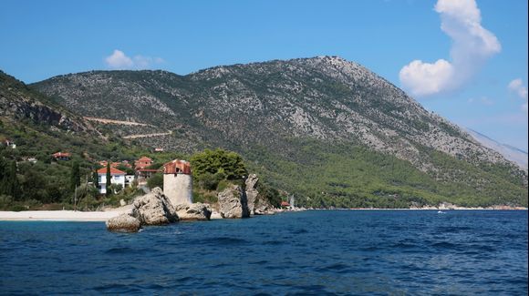 Kalamos, a small mountainous island in the Ionian Sea